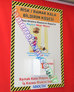 Ramak Kala Kutusu Risk Bildirim Kutusu Adoçim Çimento Öngörü Kutusu, İSG KUTUSU