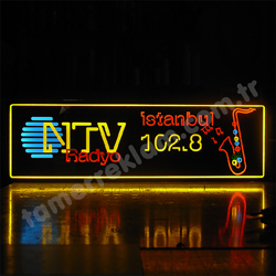 NTV Radyo 1 sponsor pleksiglas led tabela