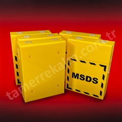 Pleksiglas MSDS Kutusu, Material Safety Data Sheet Box