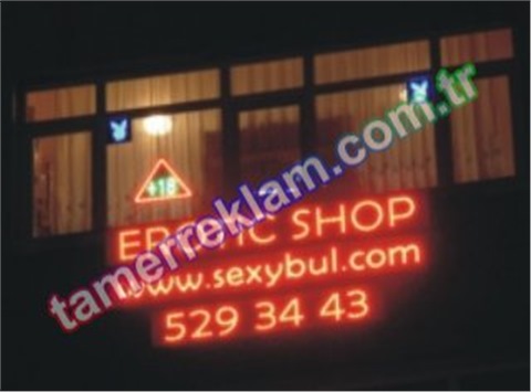 Erotic Shop Aksaray Led tabela