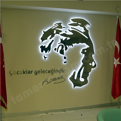 Atatürk Silüeti çalışması İstek Belde Okulları