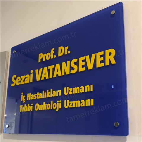 Doktor Tabelası | Pleksi Dekupe Harfli Muayenehane Tabelaları