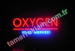 Oxygen Spor Merkezi Totem Led tabela