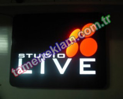 studio live lazer kasim alminyum led tabela