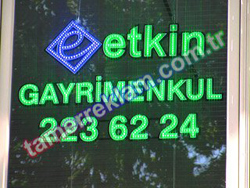 Etkin Gayrimenkul Led tabela