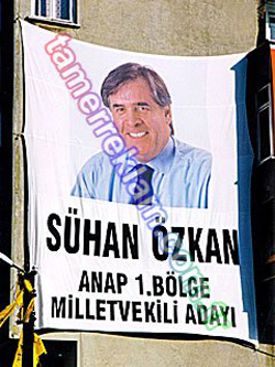 Digital Baskı Bez Afiş Sühan Özkan Anap 1.Bölge Milletvekili Adayı