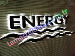 Energy PAslanmaz kutu Harf Led ışıklı İç mekan Harfler