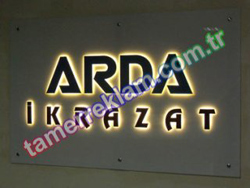 Arda İkrazat İç mekan Lazer Kesim Led tabela