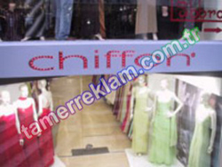 Chiffon Alümniyum Dekupe Led tabela gündüz görüntüsü