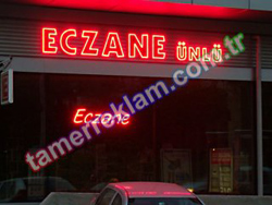 Eczane Ünlü LED tabela