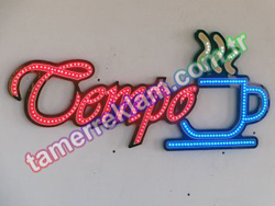 Tempo Cafe Kıbrıs Hareketli Animasyonlu Led Tabela