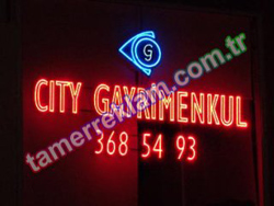 City Gayrimenkul Led Tabela