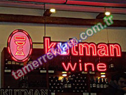 Kutman wine Led Tabela Kutman Şarapları