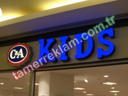 Kids Pleksigalss Kutu Harf Led Aydınlatmalı