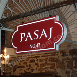 Pasaj 47 Kapalıçarşı Çift Taraflı Fener Led Kutu Tabela