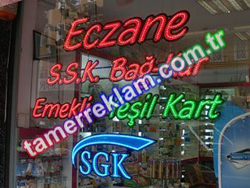 Ege Eczanesi LED Eczane Kurumlar SGK tabelası