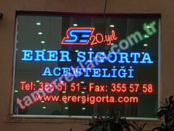 Erer Sigorta Acenteliği Led tabela