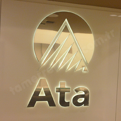 Ata Holding İç Mekan Lazer Kesim Paslanmaz Led Harfler