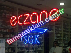 Erem Eczanesi Lazer Kesim Pleksiglas Led Tabela ve SGK tabelası