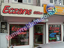 Eczane Gülten Led Eczane tabelası ve SGK tabelası