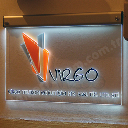 Virgo Gravür oyma kapı tabelası