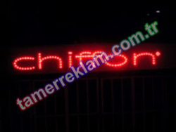 Chiffon Alümniyum Dekupe Led tabela