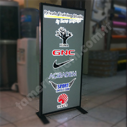 Işıklı portatif sponsor tabelası