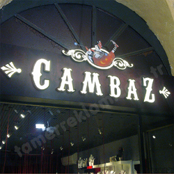 Cambaz Pleksiglas Kutu Harfli Led Aydinlatmalı Cephe Tabelası