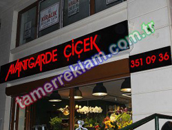 Avantgarde Çiçek Pleksiglas Kutu Harfli Cephe Tabelası