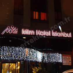 Mim Hotel İstanbul Cephe Tabelası