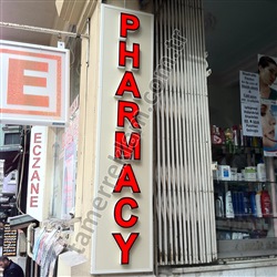 Pharmacy Eczane Kolon Kutu Harf