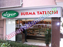 Diyar Burma Tatlıcısı Alüminyum Işıklı Reklam