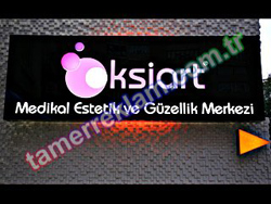 Oksiart Gzellik Merkezi Led tabela