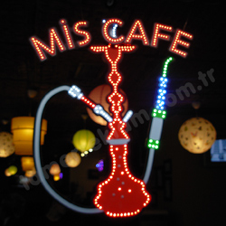 Nargile, Mis Nargile Cafe, Hareketli Nargile Led Tabela