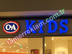 Kids Pleksigalss Kutu Harf Led Aydnlatmal