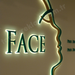 Face ibareli Lazer Kazma Akl Seyyar Led tabela