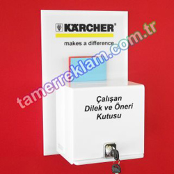 Karcher Pleksiglas alan Dilek ve neri Kutusu