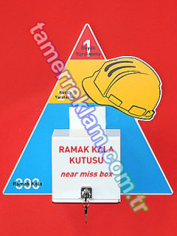 Ramak Kala Kutusu, Risk Bildirim Kutusu, Pleksiglas ngr Kutusu, Near Miss Box