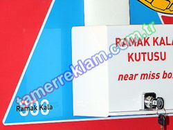 Ramak Kala Kutusu, Risk Bildirim Kutusu, Pleksiglas ngr Kutusu, Near Miss Box