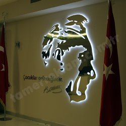Atatürk Silüeti çalışması İstek Belde Okulları