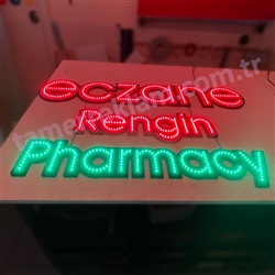 Rengin Eczanesi Pharmacy Vitrin Tabelası