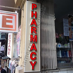 Pharmacy Eczane Kolon Kutu Harf