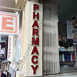 Pharmacy Eczane Kolon Kutu Harf