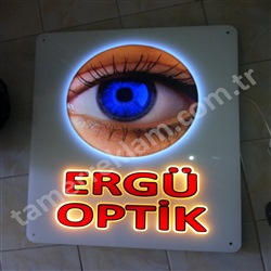 Erg Optik Renkli Lens Animasyonlu Tabela