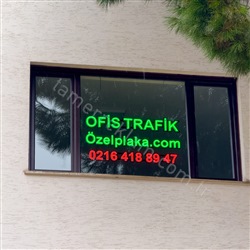 Ofis Trafik Özel Plaka Led Tabela