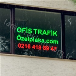 Ofis Trafik Özel Plaka Led Tabela
