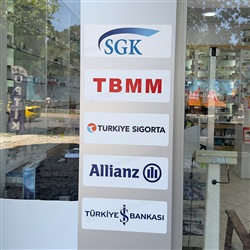 Anlaşmalı Sigorta Kurumları Eczane Kolon Tabelası