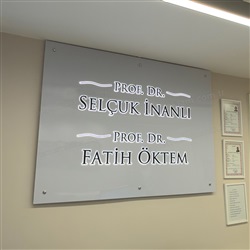 Sekreterya için Banko Arkası Işıklı Tabela