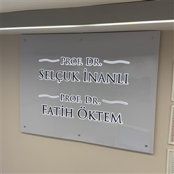 Sekreterya için Banko Arkası Işıklı Tabela