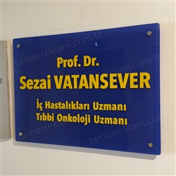 Doktor Tabelası | Pleksi Dekupe Harfli Muayenehane Tabelaları